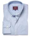 BK586 4052 Brook Taverner Lawrence Long Sleeve Stretch Oxford Shirt Sky Blue Stripe colour image